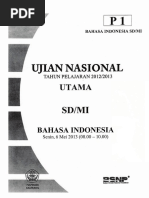 1. UN Bahasa Indonesia 2013