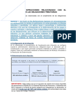 Artículo 178º INFRACCIONES RELACIONADAS CON EL CUMPLIMIENTO DE LAS OBLIGACIONES TRIBUTARIAS