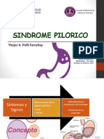 Síndrome Pilorico - Complicación Oncologica