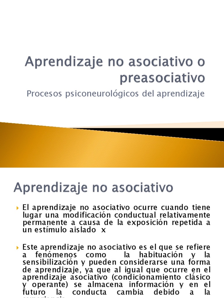 Ejemplos De Aprendizaje No Asociativo Gufa
