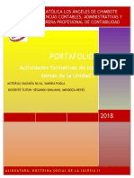 Doctrina Social de La Iglesia II - Portafolio de Ontabilidad 3 Uladech