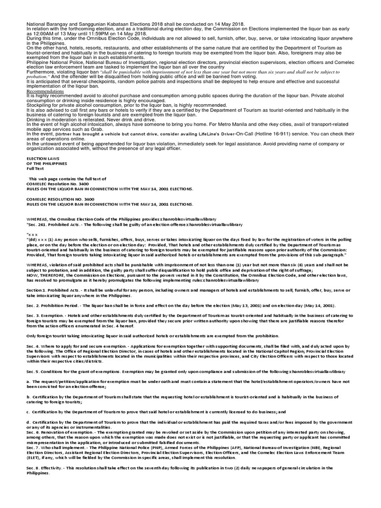 Liquor Ban PDF U.S. Securities And Exchange Commission Distilled