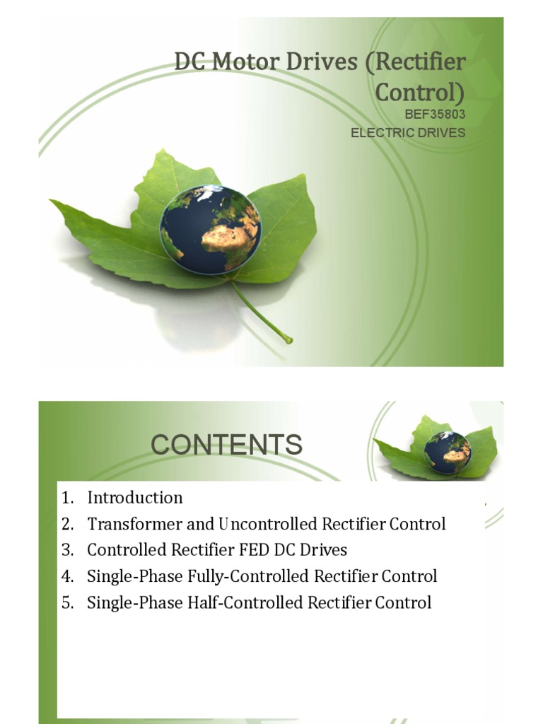 Controlled Rectifiers for DC Drives | PDF | Rectifier | Electronics
