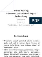 Journal Reading Pneumonia Pada Anak Di Negara Berkembang: Zebriyandi 112011211 Pembimbing: Dr. H Soekasno, Sp.A