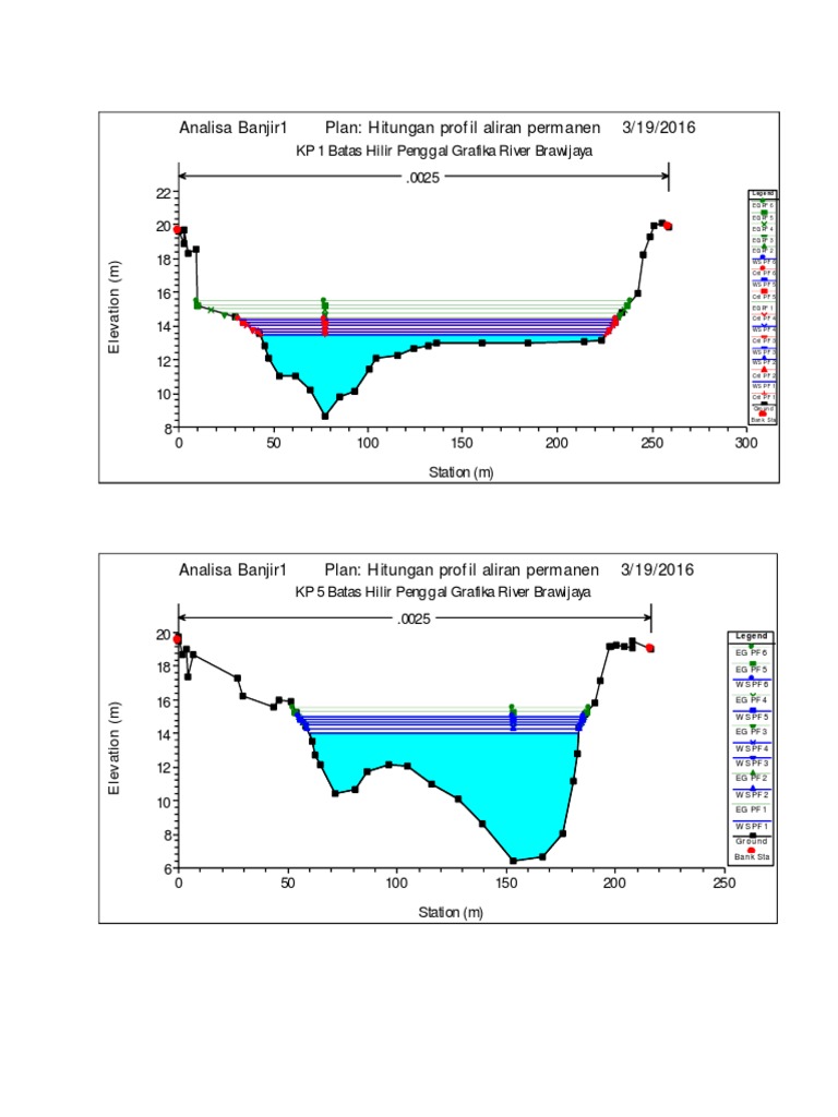 River Brawijaya Flow Profile Analysis | PDF