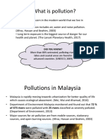 What is pollution and its impacts in Malaysia