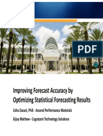 4113 Improve Forecast Accuracy by Optimizing Statistical Forecasting Results