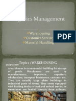 Logistics Management: Warehousing Customer Service Material Handling