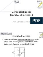 Conceptosbásicos (Variables Eléctricas) : Prof. Gerardo Ceballos