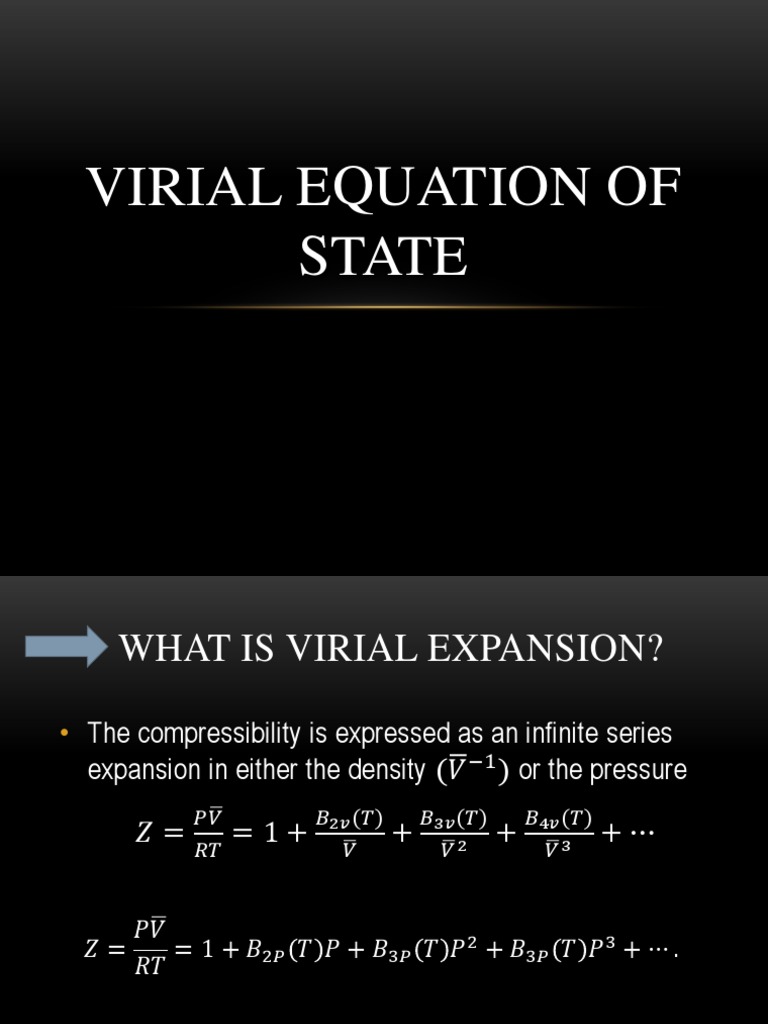 Understanding the Virial Equation of State | PDF | Physical Chemistry ...