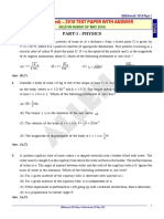 Jee Advanced 2018 Paper 1 With Answer Physics PDF