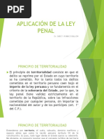 Aplicación de La Ley Penal