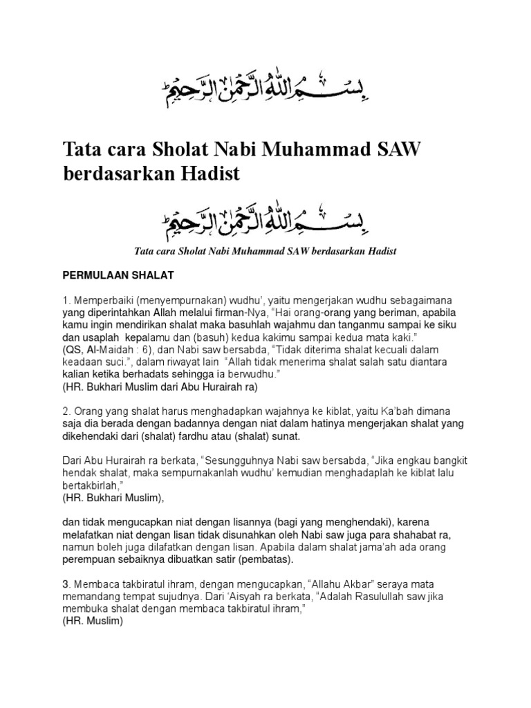Hadits Tentang Wudhu Dan Sholat Nusagates