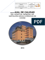 MANUAL de CALIDAD Hosp Chone Octubre 13