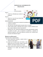 Preguntas sobre resolución de problemas y manejo de conflictos (PTS