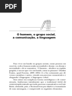 O homem, o grupo social, a comunicação, a linguagem
