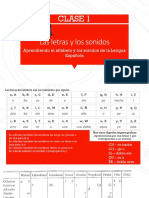 Clase 1 - Las Letras y Los Sonidos