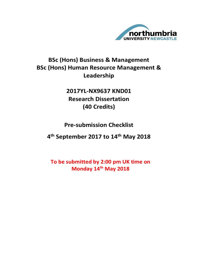 Dissertation Submission Guidelines | PDF | Thesis | Literature Review