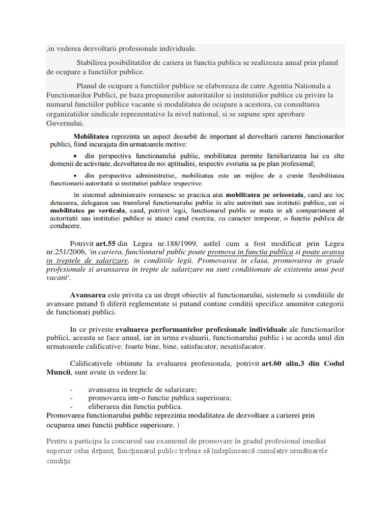 Dreptul La Cariera
