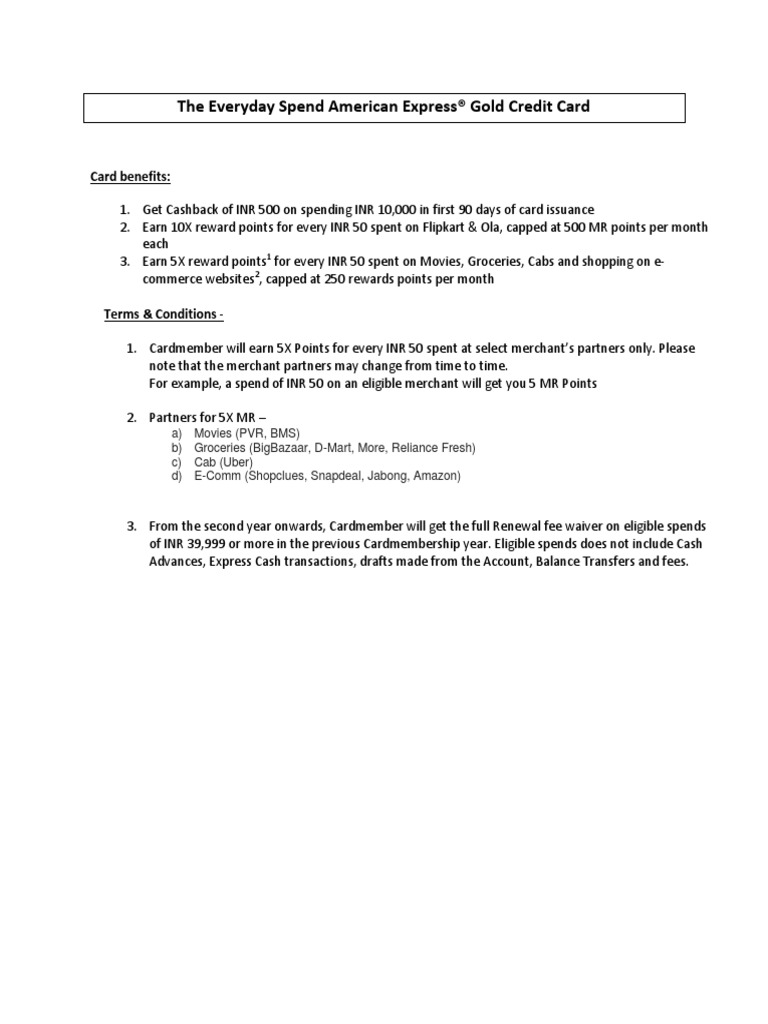 Amex Gold Card: Benefits & Limits | PDF | Finance & Money Management
