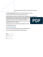 Carta de Derecho Peticion