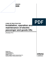 SS550,2009 (Formerly CP2) Installation, Operation and Maintenance of ElectricPassenger and Goods Lifts