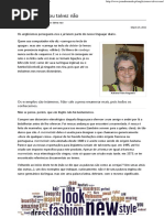 Anglicismos... Ou Talvez Não - Jornal Tornado