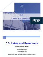 3.3. Lakes Reservoirs