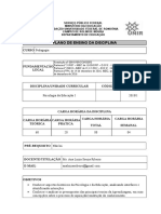 Plano de Ensino Psicologia Da Educação