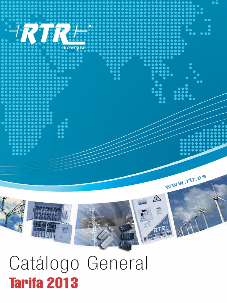 CATALOGO RTR (Condensadores) | PDF | Energia elétrica | Capacitor