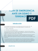 Plan de Emergencia Ante Un Sismo y Terremoto