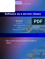 Software As A Service (Saas) : Group D