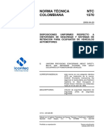 NTC 1570 Cinturones de Seguridad