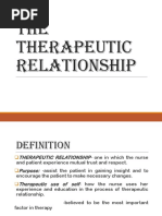 THE Therapeutic Relationship