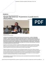 Georges Didi-Huberman- 'El pesimismo no...ner la última palabra' - Francia - RFI