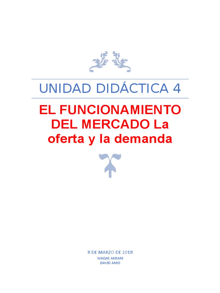 Leyes de Oferta y Demanda en Economía | PDF | Oferta (economía ...