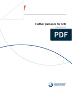Further Guidance For The Arts