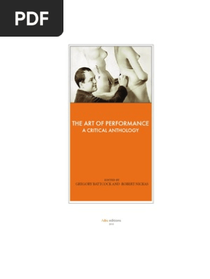 Battcock The Art Of Performance 1984 Pdf Neoplatonism Minimalism