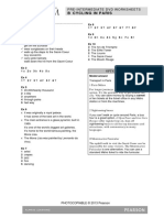 Answer Key: B Cycling in Paris