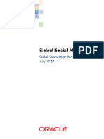 Siebel Social Media Guide: Siebel Innovation Pack 2017 July 2017