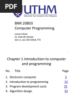 Lecture Note 1. Introduction to Computer and Programming