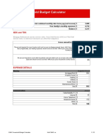 Household Budget Calculator