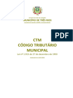 CTM Código Tributário Municipal: Município de Três Rios