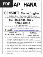 ABAP HANA Gensoft Technologies