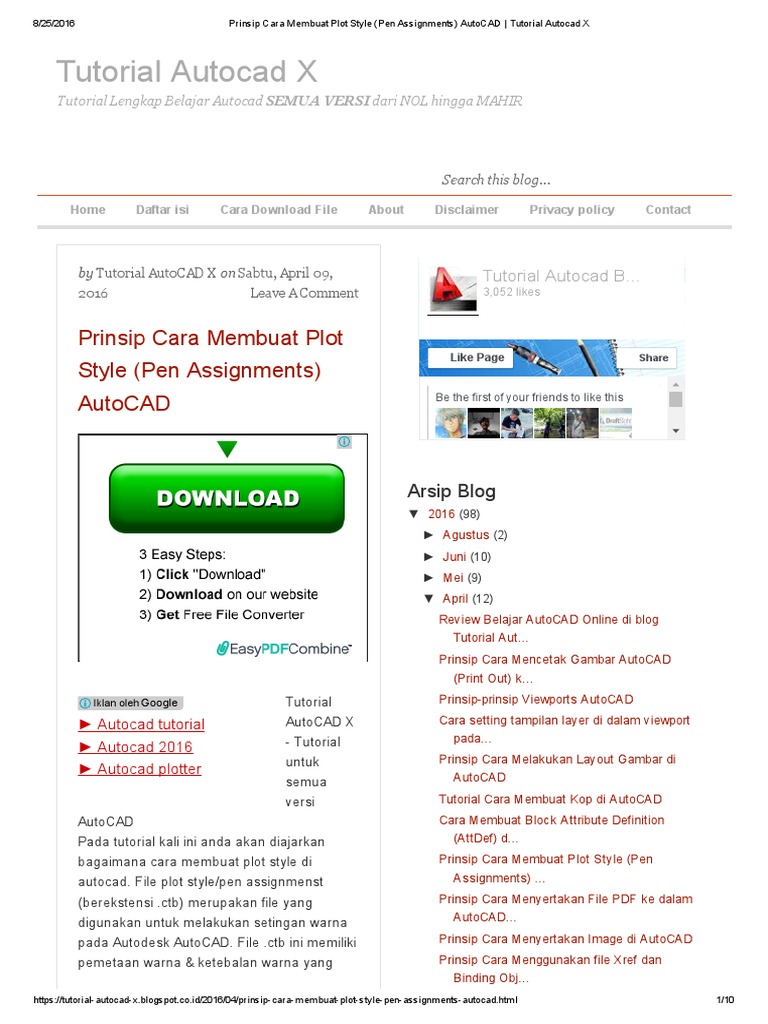 Autocad Pen Assignments Download – LWDDFP