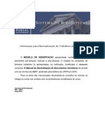 Modelo UFPR - Dissertações e Teses