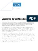 Diagrama de Gantt en Excel - Excel Total