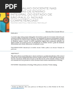o Trabalho Docente Nas Escolas