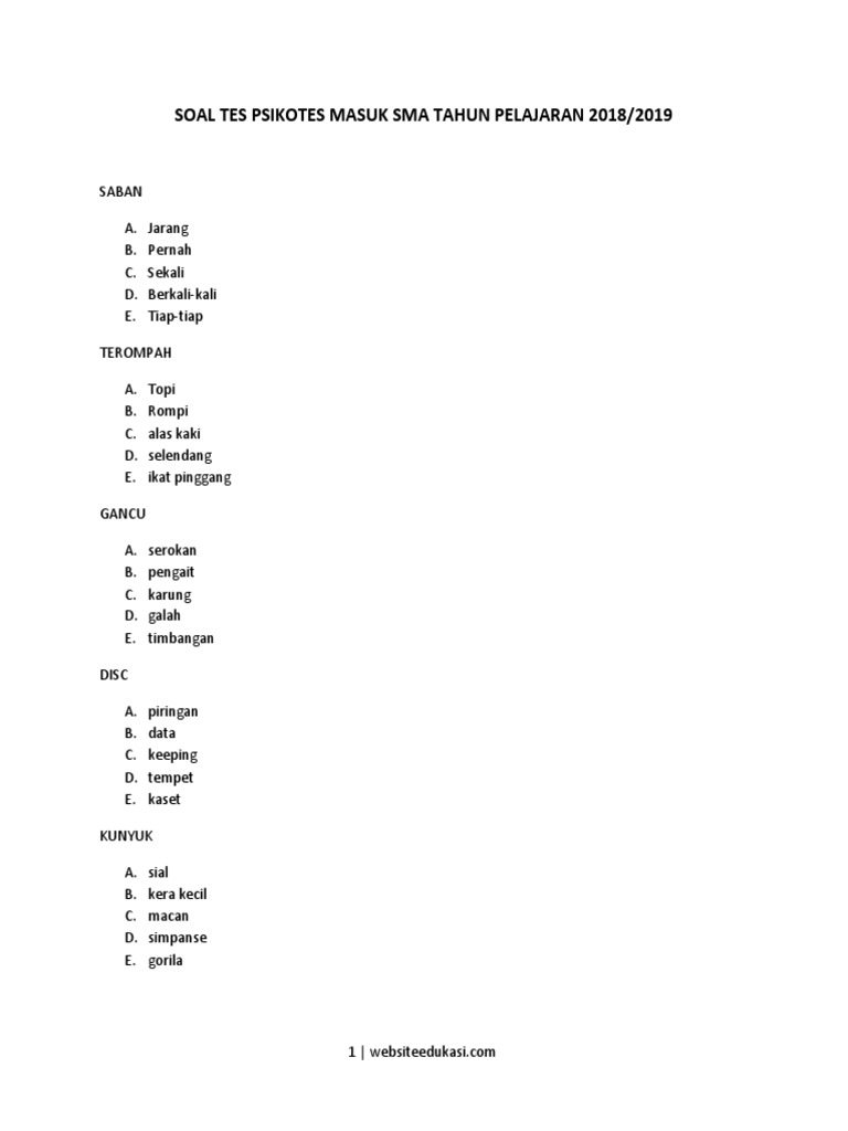 39+ Contoh soal tes akselerasi sma ideas in 2021 