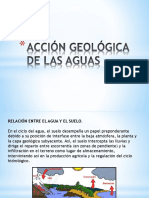 Acción Geológica de Las Aguas